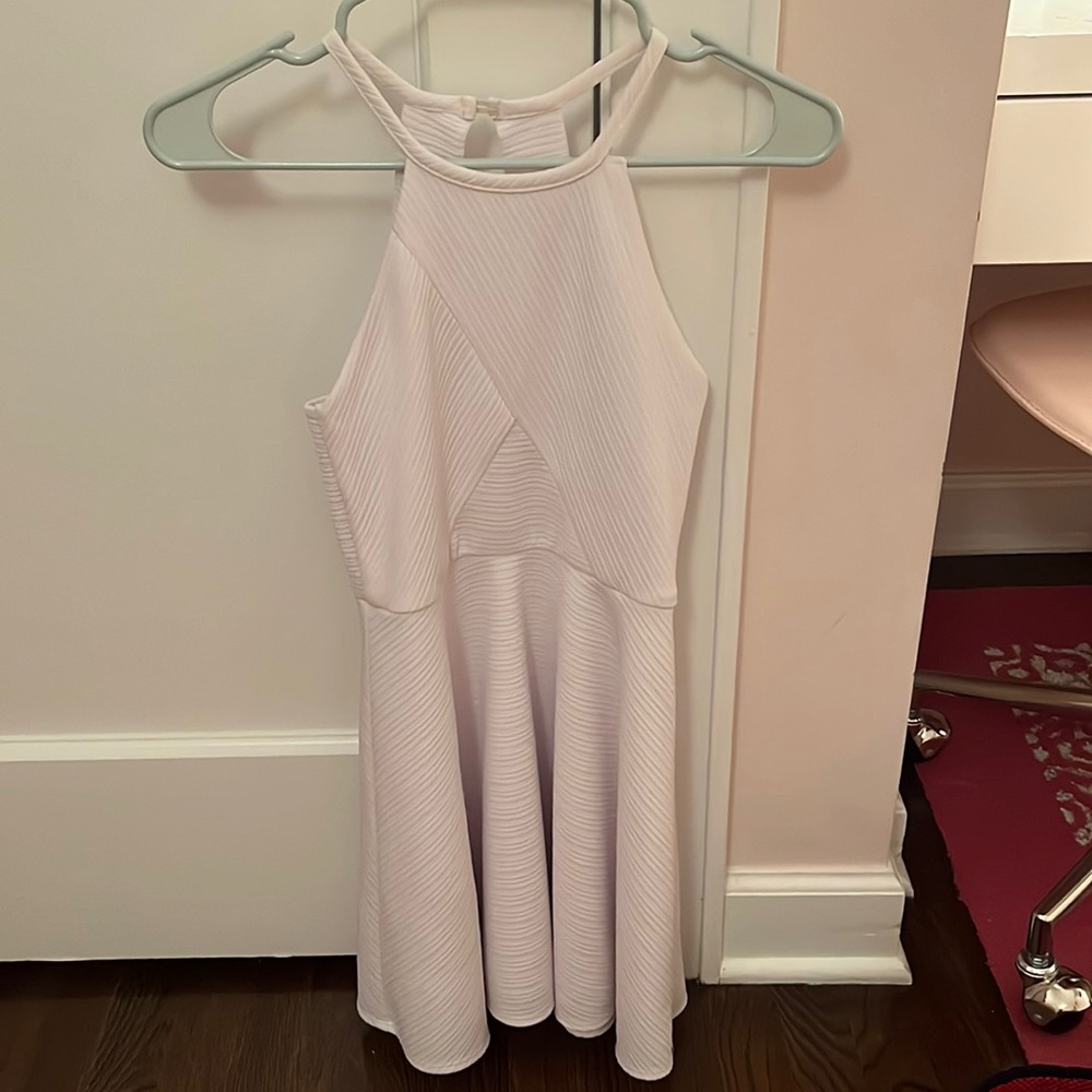 GIRLS WHITE FORMAL SUMMER DRESS